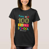 Leopard 100th Day Of School Para Life 100 Days Sma T-shirt (Voorkant)