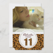 Leopard 11e verjaardag: Afbeelding:partijuitnodigi Kaart (Voorkant)