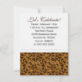 Leopard 13e verjaardag: Afbeelding:partijuitnodigi Kaart (Achterkant)