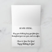 "Leopard #1" Birthday Kaart (Binnen)