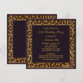 Leopard 30e verjaardag uitnodigingen (Voorkant / Achterkant)