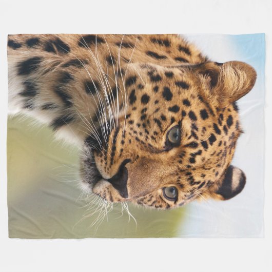 Leopard 3 fleece deken (Voorkant (Horizontaal))