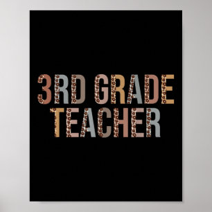 Leopard 3e klas leraar levert grappige terug naar poster