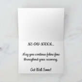 "Leopard #4" Get Well Card Kaart (Binnen)