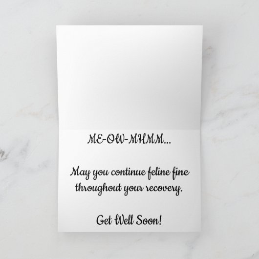 "Leopard #4" Get Well Card Kaart (Binnen)