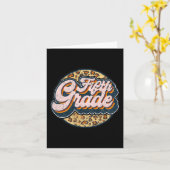 Leopard 5th Grade Terug naar Schoo Kaart (Gele Bloem)