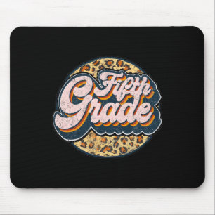 Leopard 5th Grade Terug naar Schoo Muismat