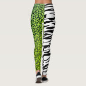 Leopard 80s Rock Tiger Zebra Stripes Spots Leggings (Achterkant)