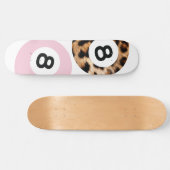 Leopard 8 Ball Chic Esthetische Skateboard Wall Ar (Horizontaal)