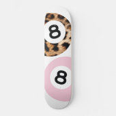 Leopard 8 Ball Chic Esthetische Skateboard Wall Ar (Voorkant)