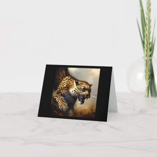 Leopard (8) Wilde kat Kaart (Voorkant)