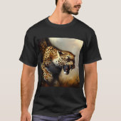 Leopard (8) Wilde kat T-shirt (Voorkant)