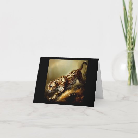 Leopard (9) Wilde kat Kaart (Voorkant)