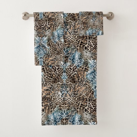 Leopard Abstract Print Handdoek Set (Insitu)