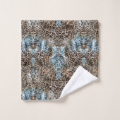 Leopard Abstract Print Handdoek Set (Wasdoekje)