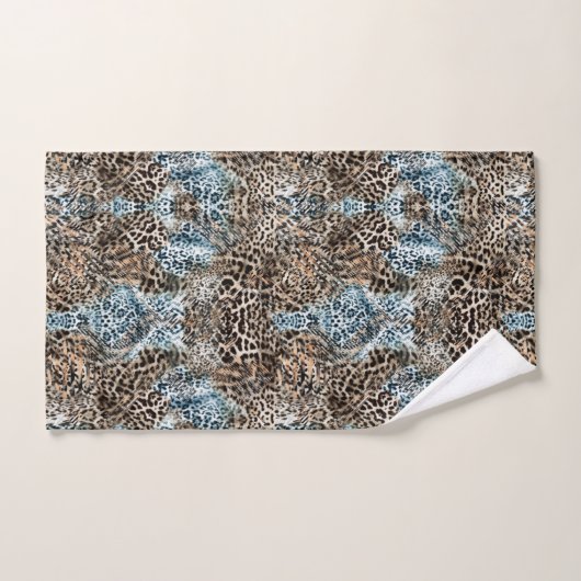 Leopard Abstract Print Handdoek Set (Handdoek)