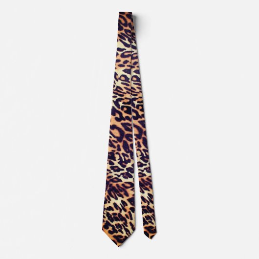 Leopard Abstract Print Tendy Stropdas (Voorkant)