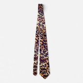 Leopard Abstract Print Tendy Stropdas (Achterkant)