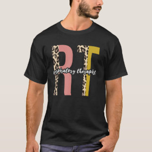 Leopard Ademhalingstherapie Rt Therapist Funny Rt T-shirt