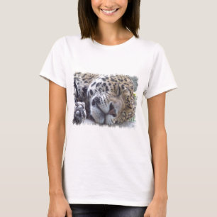 Leopard Afbeelding Dames uitgerust met T-shirt