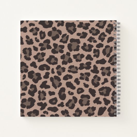  Leopard-afdruk Notitieboek (Achterkant)