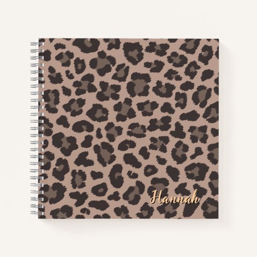  Leopard-afdruk Notitieboek (Voorkant)