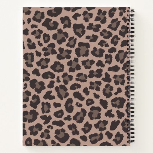  Leopard-afdruk Notitieboek (Achterkant)