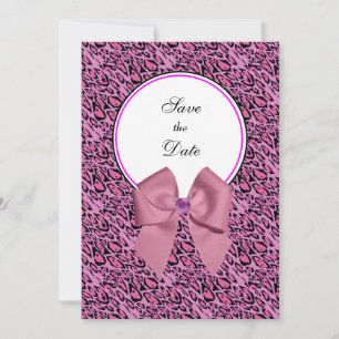 Leopard-afdruk slaat de datum op save the date