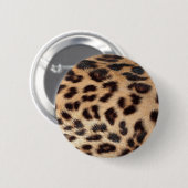 leopard-afdruk ziet er textuur uit ronde button 5,7 cm (Voorkant /achterkant)