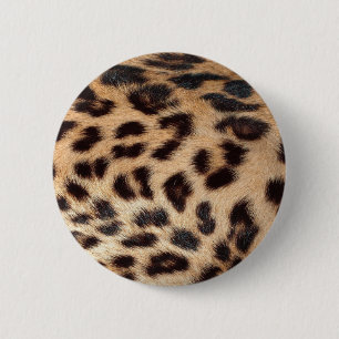 leopard-afdruk ziet er textuur uit ronde button 5,7 cm