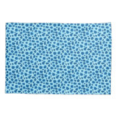 Leopard-afdrukken - Donkere kobalt en blauw hemd Kussensloop (Achterkant)