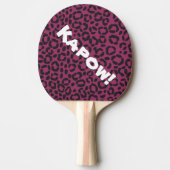 leopard-afdruktabel Tennis-tas Tafeltennisbatje (Voorkant)