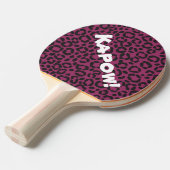 leopard-afdruktabel Tennis-tas Tafeltennisbatje (Voorkant Gekanteld)