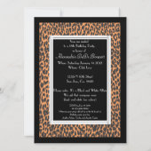 Leopard-afdrukuitnodigingen Kaart (Achterkant)