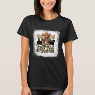 Leopard American Staffordshire Terrier Ma Moeder' T-shirt