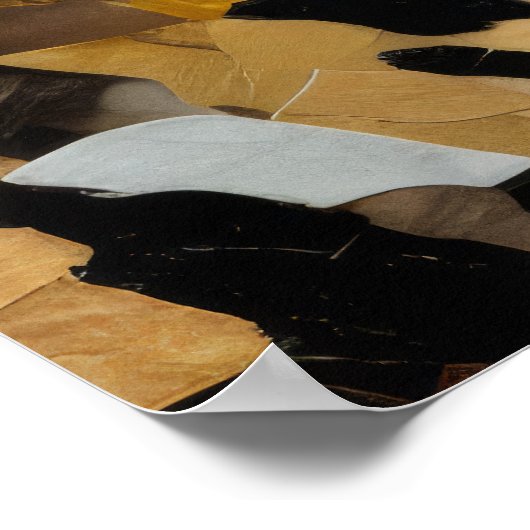 Leopard Animal Art Decor Verf Mozaïek Poster (Hoek)