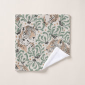 Leopard Animal Beige Modern Bad Handdoek (Wasdoekje)