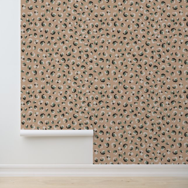 Leopard Animal Beige Modern Behang (Applicatie)