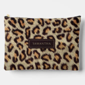 Leopard Animal Patroon Aangepaste naam Etui (Voorkant)
