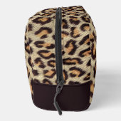 Leopard Animal Patroon Aangepaste naam Toilettasje (Rechts)