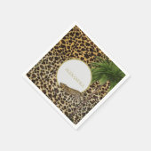 Leopard Animal Pattern Elegant Palm Personal Servet (Hoek)