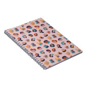 Leopard Animal Pink Modern Notitieboek (Rechterzijde)