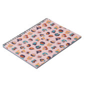 Leopard Animal Pink Modern Notitieboek (Linkerzijde)
