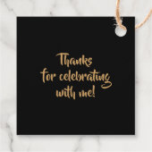 Leopard Animal Print 50th Birthday op maat Bedankjes Labels (Achterkant)