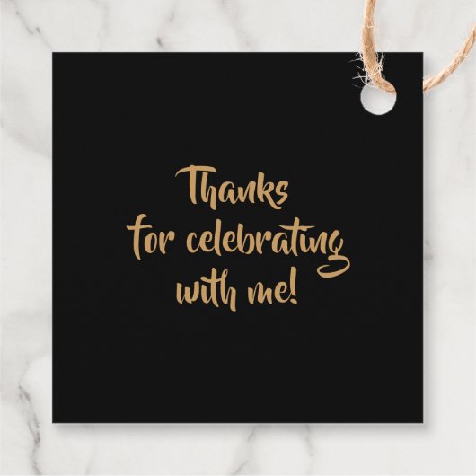 Leopard Animal Print 50th Birthday op maat Bedankjes Labels (Achterkant)