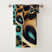 LEOPARD Animal Print - Badhanddoekset Bad Handdoek (Insitu)