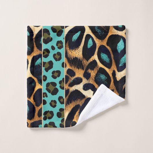LEOPARD Animal Print - Badhanddoekset Bad Handdoek (Wasdoekje)
