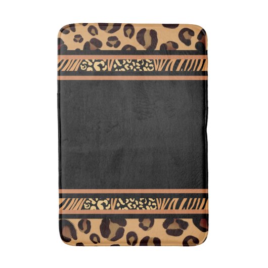 Leopard Animal Print Badmat (Voorkant Verticaal)