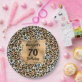 Leopard Animal Print Birthday Papieren Bordje (Feest)