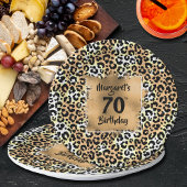 Leopard Animal Print Birthday Papieren Bordje